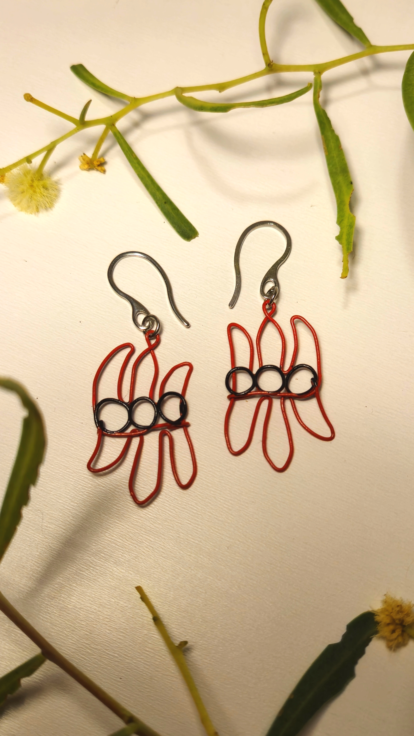 Wire Sturt’s Desert Eye Earrings