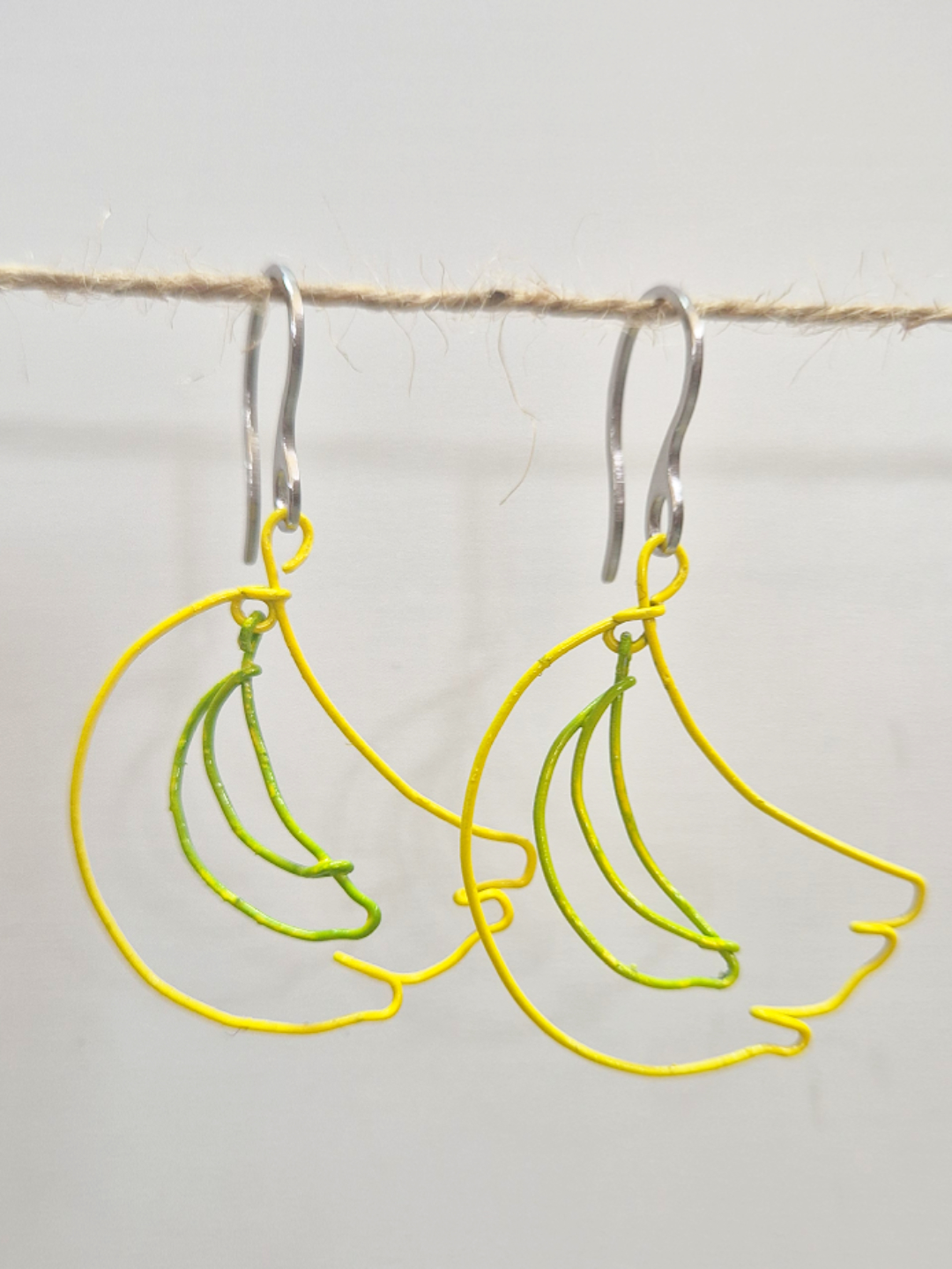 Wire Banana Earrings